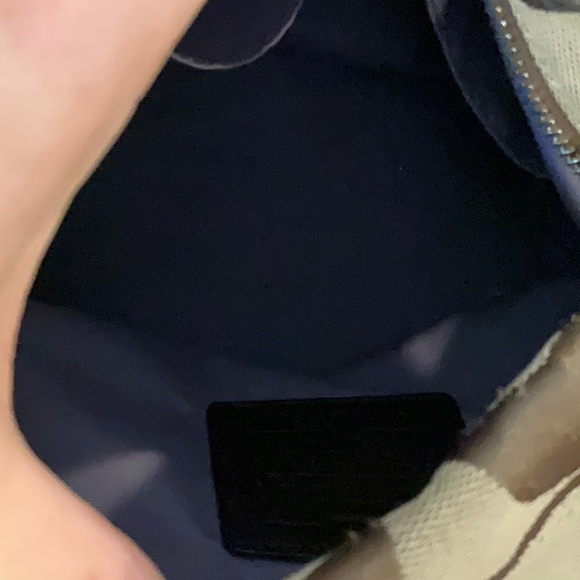 COACH Signature Jacquard Hobo Crossbody Duffle # F15067  Bag Top Zip - Picture 7 of 9